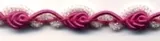 Fancy Braid Magenta/White Glitter (C93 MAGWH)