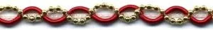 Fancy Braid Red/Gold (C120 REDGO)