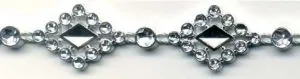 Fancy Braid Silver Diamond, 15mm Wide (C180)