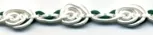 Fancy Braid White/Green (C76 WHGRE)