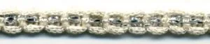 Fancy Braid White/Silver (C69 WHSIL)