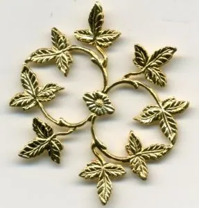Finding - Leaves, 40mm Diameter (F330)