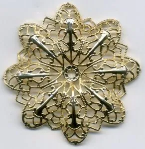 Finding - Medium Flower Shape, 45mm Diameter Hole In Centre (F346)