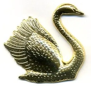 Finding - Swan, 38mm Wide x 35mm High (F169)