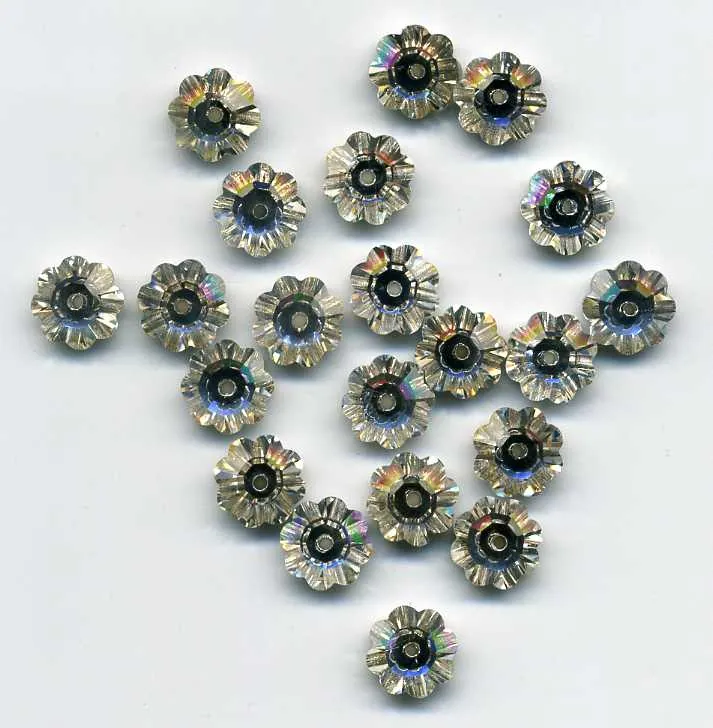 Flower Crystal Faceted 9mm Crystal, 9mm (ACFC01)