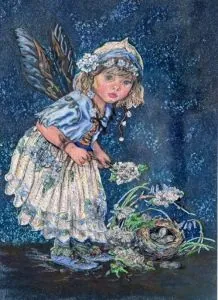Foil Print - One May Morning Fairy, 150mm x 105mm ( 6" x 4 1/4") actual size of image/print (FP501442)