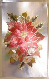 Foil Print - Poinsettia on Silk (FP110160)