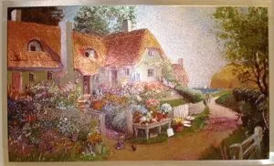 Foil Print - Thatch Cottage, 83mm x 140mm (3 1/4" x 5 1/2") actual size of image/print (FP131069)