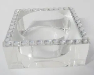Glass Stand Square, 50mm Length x 50mm High (5cm Length x 5cm High) (GLST04)