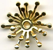 Gold Plated Filigree, 28mm Diameter (F86)