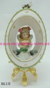 Goose Egg Fairy: decorated goose egg design