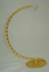 Hanging Stand Metal Gold Plated, 150mm High (HS02)