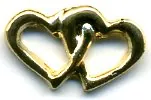 Heart Double - Finding, 12mm Wide (F155)