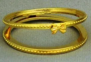 Hinge Ring With Bow, 2 1/4 " 60mm Diameter (HR01)