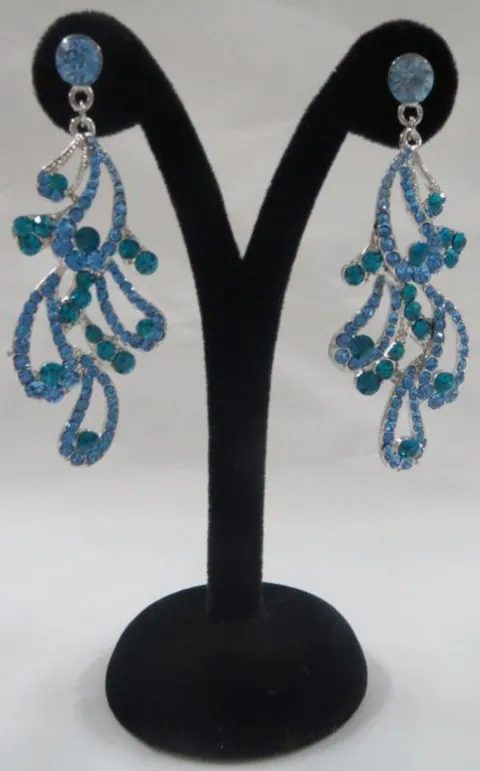Jewellery Earrings Sapphire, 73mm Length (JEAR02)
