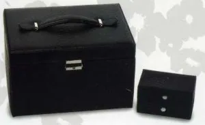 Leather Sewing Box, Approximately 265mm Length x 200mm Wide x 165mm Depth (Large Box) (MISC25)