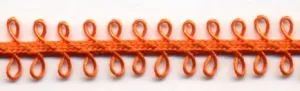 Loopy Braid Double Orange, 8mm Wide (C135ORANGE)