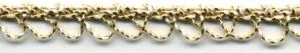 Loopy Braid Single White/Gold (C29 WHGOL)