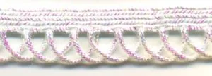 Loopy Braid White Opal, 15mm Wide (C166)