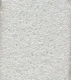 Loose Glass Beads Pearl White Size:15, 15 (LGB02)
