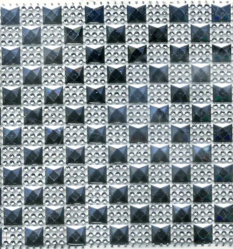 Mesh Braid Brick N Wells Mesh Silver, 120mm Wide (12cm Wide) (C195)