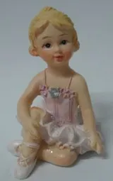 Miniature- Ballerina With Diamond B, 50mm High (5cm High) (BAL2DB)