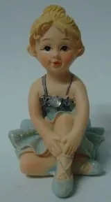 Miniature- Ballerina With Diamond E, 50mm High (5cm High) (BAL2DE)