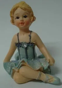 Miniature- Ballerina With Diamond H, 50mm High (5cm High) (BAL2DH)