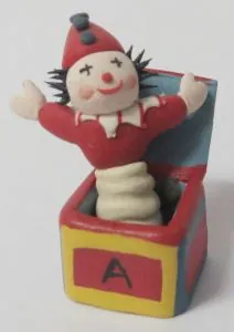 Miniature Jack In The Box, 29mm Wide x 35mm High (BAB36)