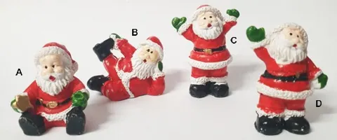 Miniature Mini Santa, 25-35mm (2.5-3.5cm High) (CM69)