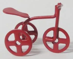Miniature Old Fashioned Tricycle, 15mm Wide x 25mm High x 30mm Long (BAB37)