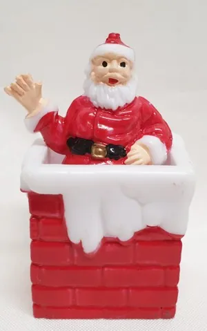 Miniature Santa In Chimney Small, 45mm High (4.5cm / 1 3/4" High) (CM62)