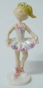 Miniature-Standing & Sitting Ballerina E, 60mm High x 30-35mm Wide (BALSE)