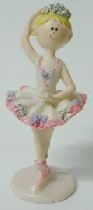 Miniature-Standing & Sitting Ballerina F, 60mm High x 30-35mm Wide (BALSF)