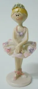 Miniature-Standing & Sitting Ballerina G, 60mm High x 30-35mm Wide (BALSG)