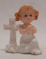 Miniatures 1.5 Inch Praying Girl W/C, 40mm High x 35mm Wide (PGWC1019)