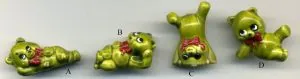 Miniatures - Assorted Bears, Between 20mm - 30 Length x 15mm -25mm High (MA04)