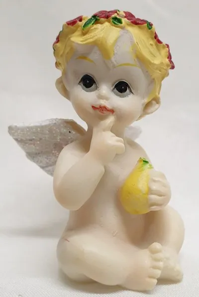 Miniatures Baby Angel With Fruit D, 50mm High (ANGBMD)