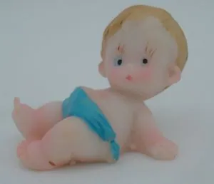 Miniatures - Baby Boy, 35mm High x 20mm Wide (3.5cm High 2cm Wide) (BAB23)