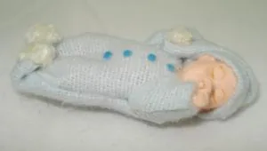Miniatures - Baby Sleeping, 50mm Long (BAB11)