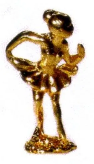 Miniatures Ballerina Gold Plated, 40mm High (CL10GP)