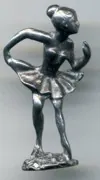 Miniatures Ballerina Unplated, 40mm High (CL10UP)
