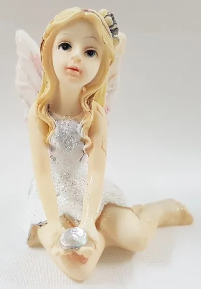 Miniatures -Birthstone Fairy Sitting, 50mm High (FAIBIR2APR)