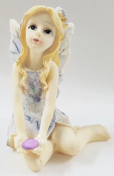 Miniatures -Birthstone Fairy Sitting, 50mm High (FAIBIR2FEB)