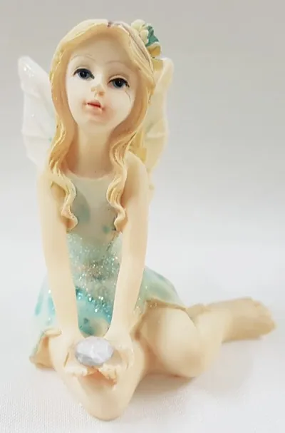 Miniatures -Birthstone Fairy Sitting, 50mm High (FAIBIR2MAR)