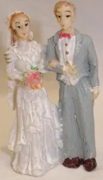 Miniatures Bride & Groom, 55mm High (BG-GR)