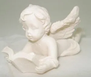Miniatures - Cherub F, 30mm High x 70mm Long (4.5cm High x 7cm Long) (CHERP7F)