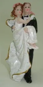 Miniatures - Classic Wedding Couple A, 90mm High (WC02A)