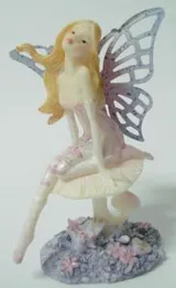 Miniatures Fairy On Mushroom, 70mm High x 40-45 Wide (FOM2C)