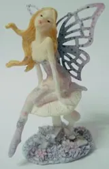 Miniatures Fairy On Mushroom, 70mm High x 40-45 Wide (FOM2F)